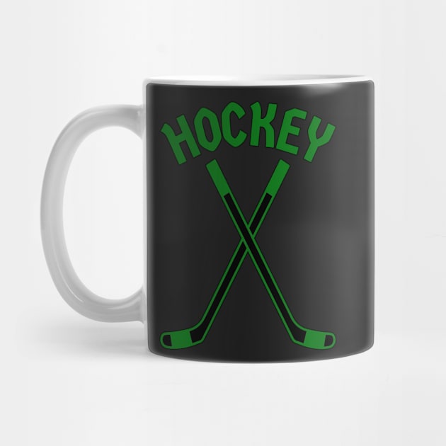 HOCKEY CROSSED STICKS LOGO by HOCKEYBUBBLE